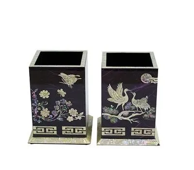 명품자개 판촉물 생분해 소재 제작 가능 5 나빌레라 한지사각연필꽂이