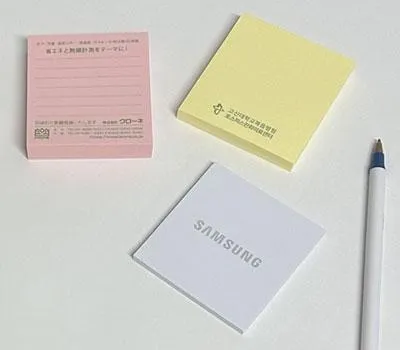 문경판촉물 업체 선정 기준 5가지 4 70x76mm 노트형 포스트잇 먹1도인쇄