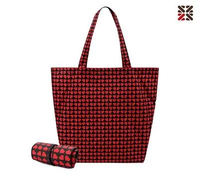 에코백 판촉물 A급 품질 보장 업체 3 에코패턴 장바구니 블랙하트