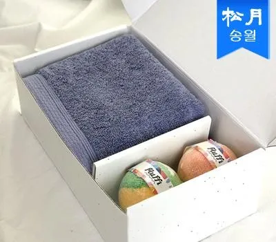서초구판촉물 어떤 업체를 선택해야 할까? 5 배스밤 수건 기프트세트B160g 코마 40수1밤2