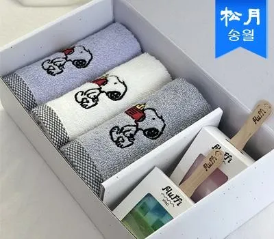 결혼식 판촉물 브랜드별 특징 정리 2 비누 핸드타올 기프트세트A블럭블랙3비누스틱2 답례