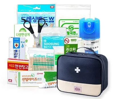 구급상자 판촉물 제작으로 브랜드 인지도 향상시키기 5 케이솔루션 구급가방 파우치 12종세트