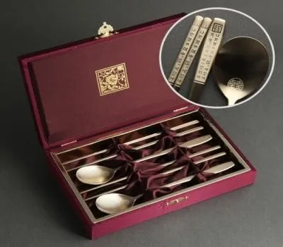 제주도판촉물 재구매율 높이는 제작 전략 3 훈민정음 골드 2인 수저세트