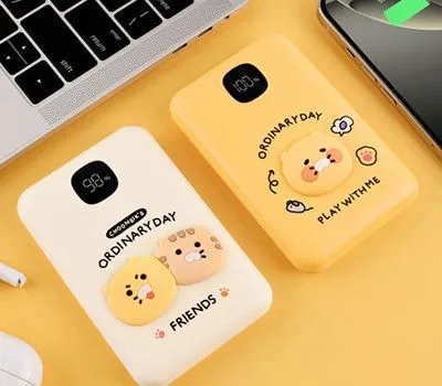 보조배터리 판촉물 설날 선물용 제작 5 카카오프렌즈 춘식이 고속충전보조배터리 10,000mAh