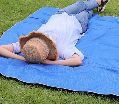 캠핑 판촉물 제작 시 주의사항 5가지 4 핸드메이드 방수 코팅 피크닉 캠핑 매트 돗자리 특대