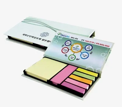 포스트잇 판촉물 재질별 장단점 비교 2 하드커버점착메모함대001 80매