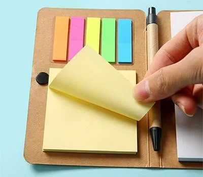 구로구판촉물 납기 지연 걱정 끝! 해결 방법은? 3 포스트잇 메모지 노트 볼펜 세트 사무실 3TMS008