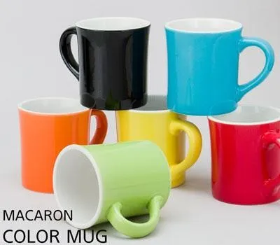 행사 판촉물 요즘 대세 아이템은? 4 마카롱 칼라 머그컵 6색 300ml 실크인쇄